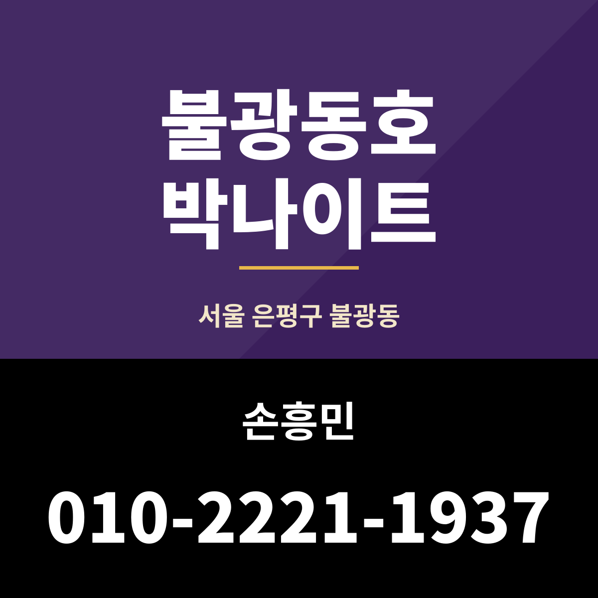 불광동호박나이트 은평구 불광동 나이트클럽 안내 카드 — 담당 손흥민
