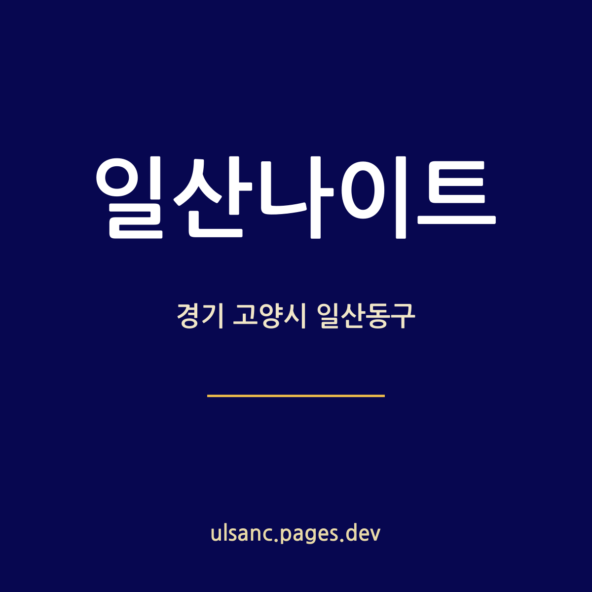 일산나이트 경기 고양시 일산동구 밤 안내 카드 — 마두역 앞 홀 기준
